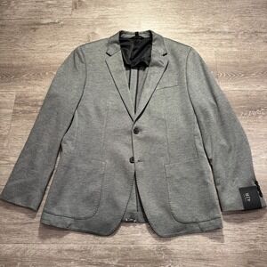 Banana Republic Sport Coat Mens 42 R Gray Slim Fit 2 Button Modern Blazer Jacket
